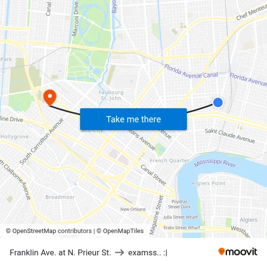 Franklin Ave. at N. Prieur St. to examss.. :| map