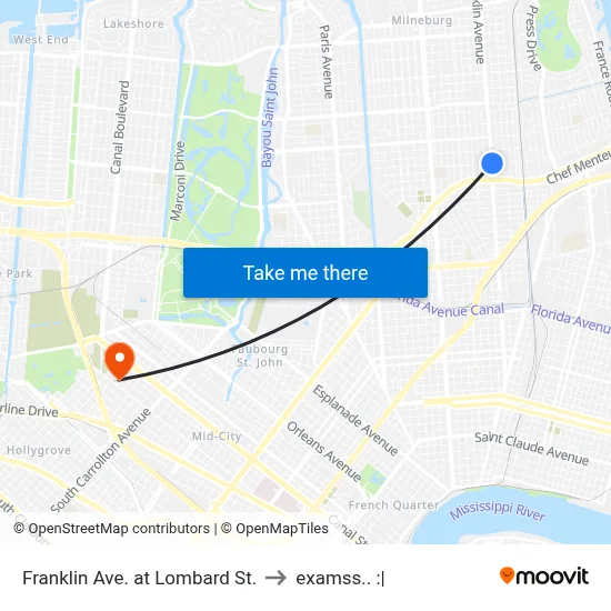 Franklin Ave. at Lombard St. to examss.. :| map
