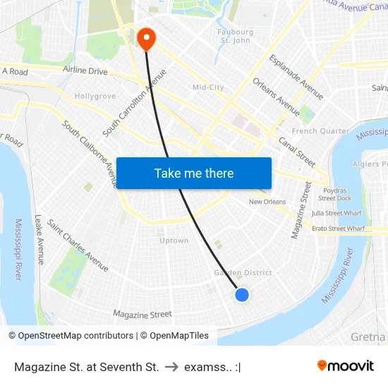 Magazine St. at Seventh St. to examss.. :| map