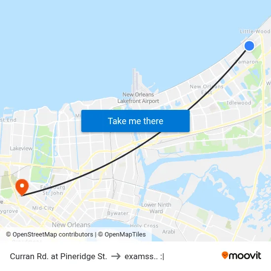 Curran Rd. at Pineridge St. to examss.. :| map