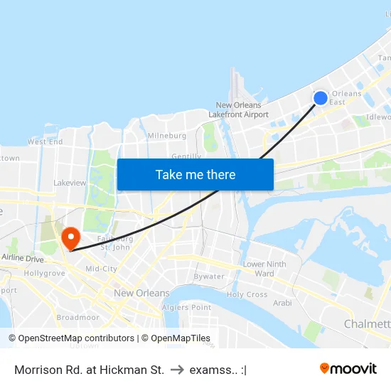 Morrison Rd. at Hickman St. to examss.. :| map