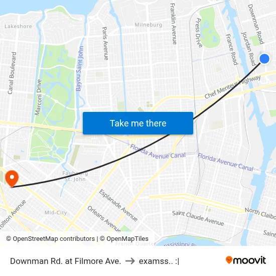 Downman Rd. at Filmore Ave. to examss.. :| map