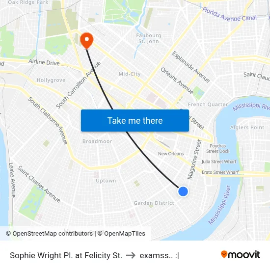 Sophie Wright Pl. at Felicity St. to examss.. :| map