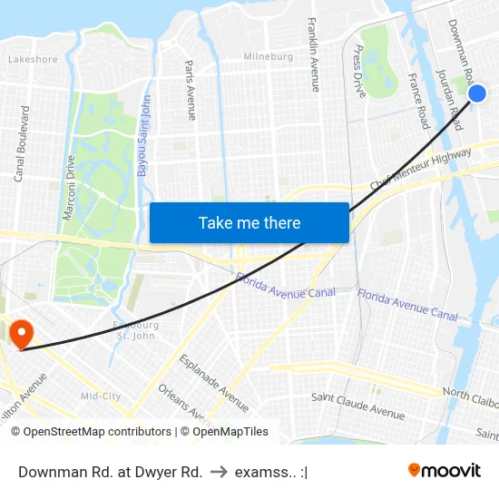 Downman Rd. at Dwyer Rd. to examss.. :| map