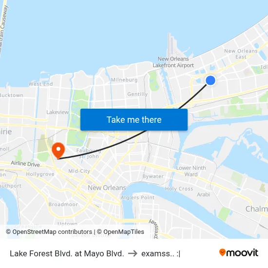 Lake Forest Blvd. at Mayo Blvd. to examss.. :| map