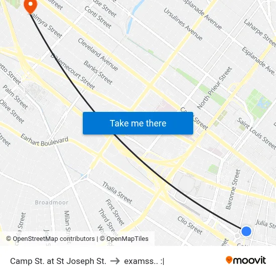 Camp St. at St Joseph St. to examss.. :| map