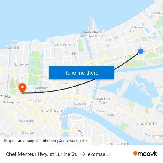 Chef Menteur Hwy. at Lurline St. to examss.. :| map
