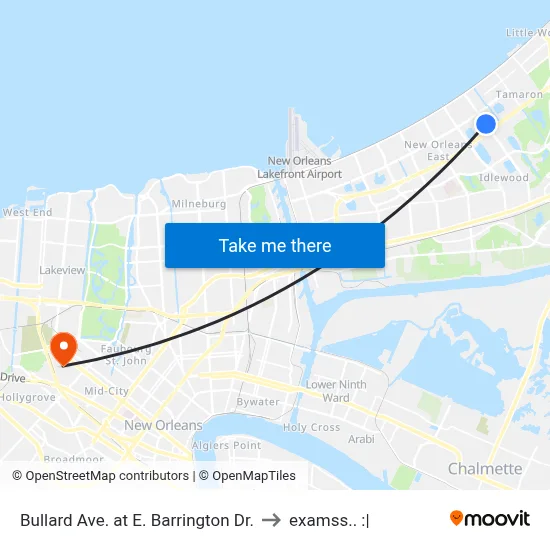 Bullard Ave. at E. Barrington Dr. to examss.. :| map