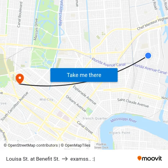 Louisa St. at Benefit St. to examss.. :| map