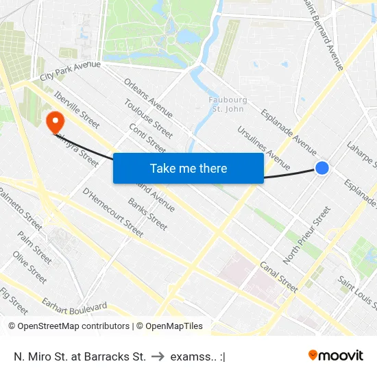 N. Miro St. at Barracks St. to examss.. :| map
