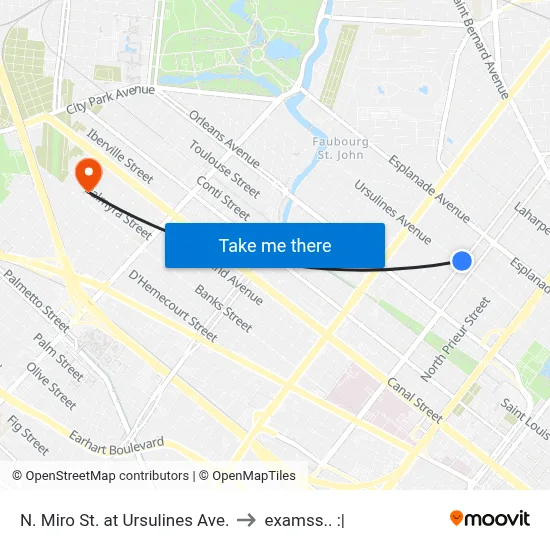 N. Miro St. at Ursulines Ave. to examss.. :| map