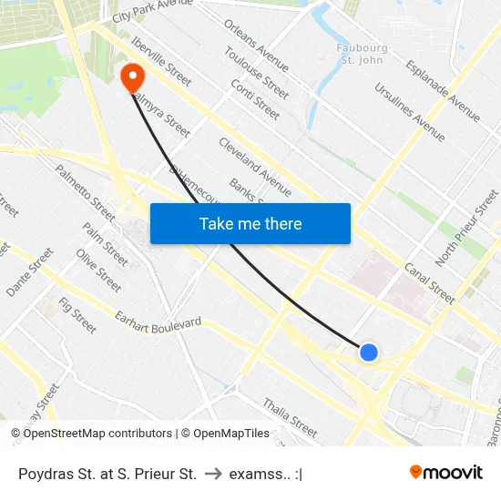 Poydras St. at S. Prieur St. to examss.. :| map