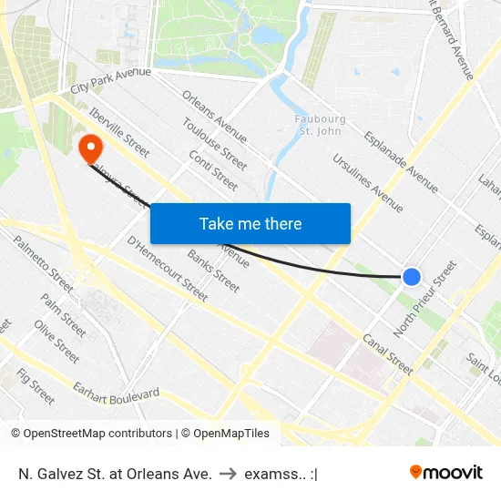 N. Galvez St. at Orleans Ave. to examss.. :| map