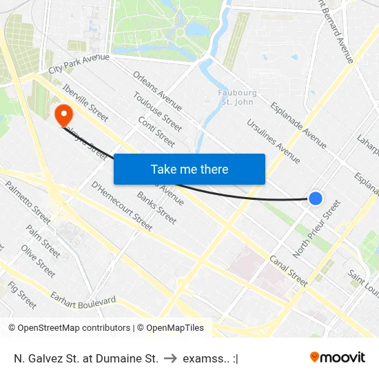 N. Galvez St. at Dumaine St. to examss.. :| map