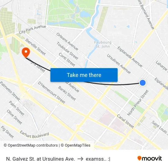 N. Galvez St. at Ursulines Ave. to examss.. :| map