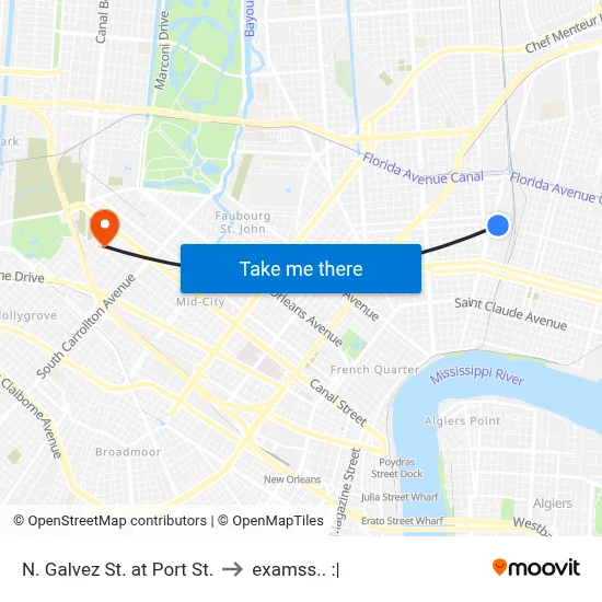 N. Galvez St. at Port St. to examss.. :| map