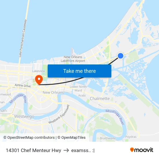 14301 Chef Menteur Hwy to examss.. :| map