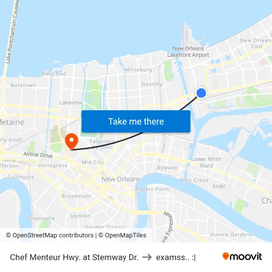 Chef Menteur Hwy. at Stemway Dr. to examss.. :| map