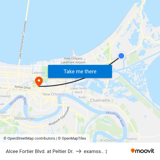 Alcee Fortier Blvd. at Peltier Dr. to examss.. :| map