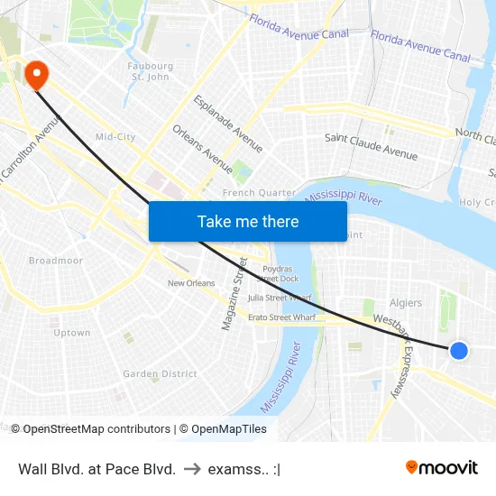 Wall Blvd. at Pace Blvd. to examss.. :| map