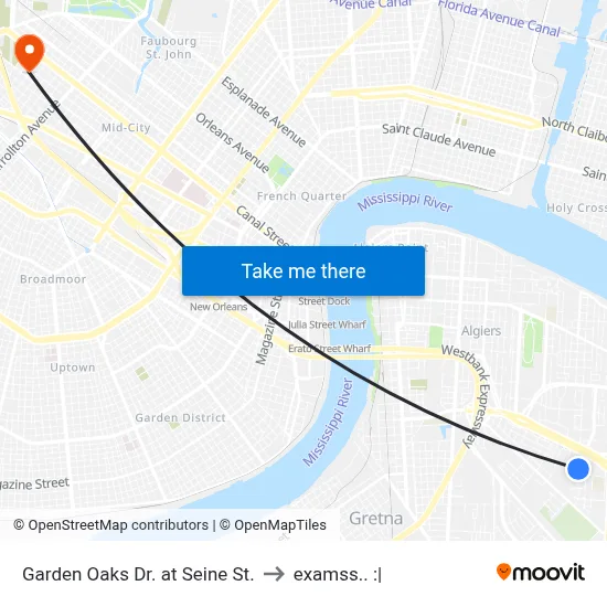 Garden Oaks Dr. at Seine St. to examss.. :| map
