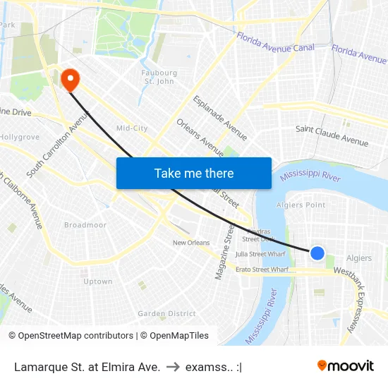 Lamarque St. at Elmira Ave. to examss.. :| map