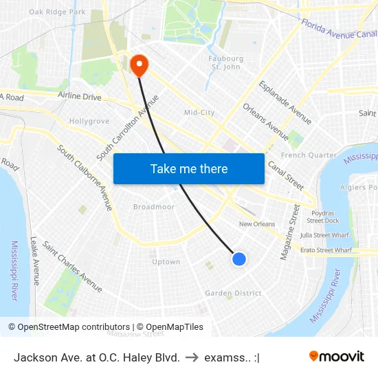 Jackson Ave. at O.C. Haley Blvd. to examss.. :| map