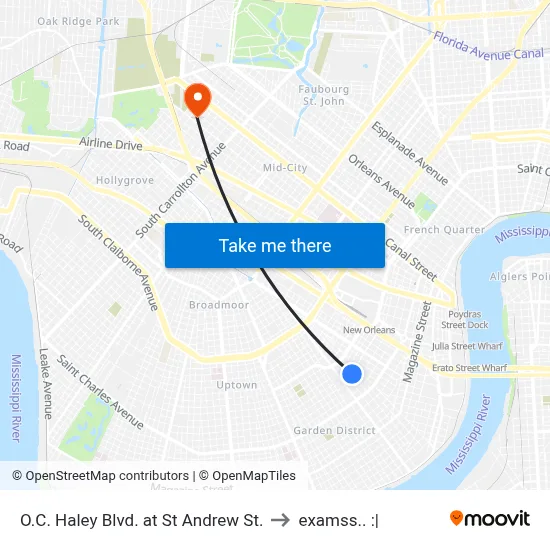 O.C. Haley Blvd. at St Andrew St. to examss.. :| map