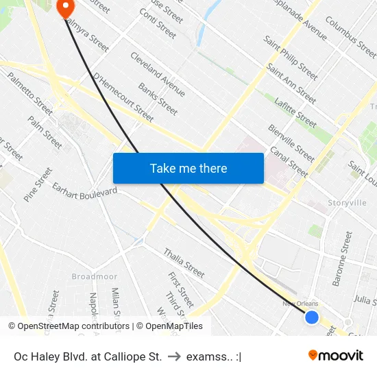 Oc Haley Blvd. at Calliope St. to examss.. :| map
