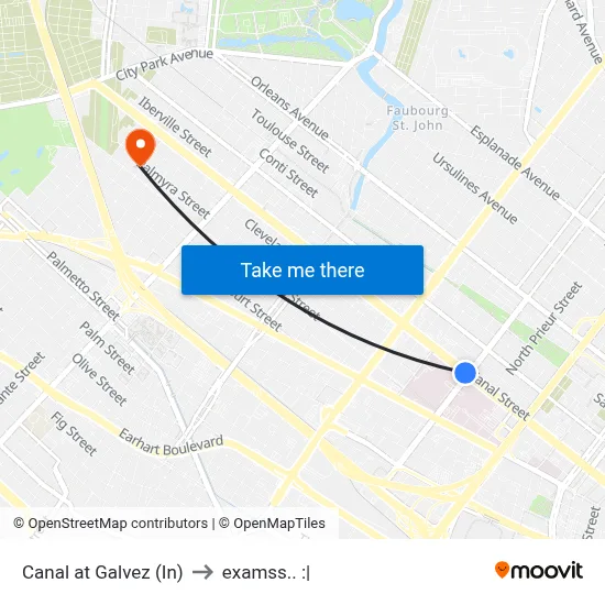 Canal at Galvez (In) to examss.. :| map
