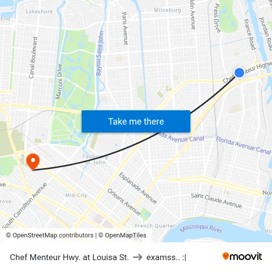 Chef Menteur Hwy. at Louisa St. to examss.. :| map