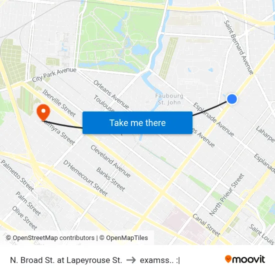 N. Broad St. at Lapeyrouse St. to examss.. :| map