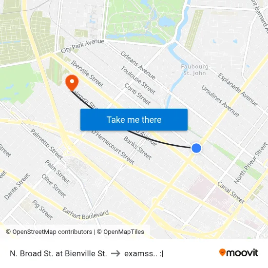 N. Broad St. at Bienville St. to examss.. :| map