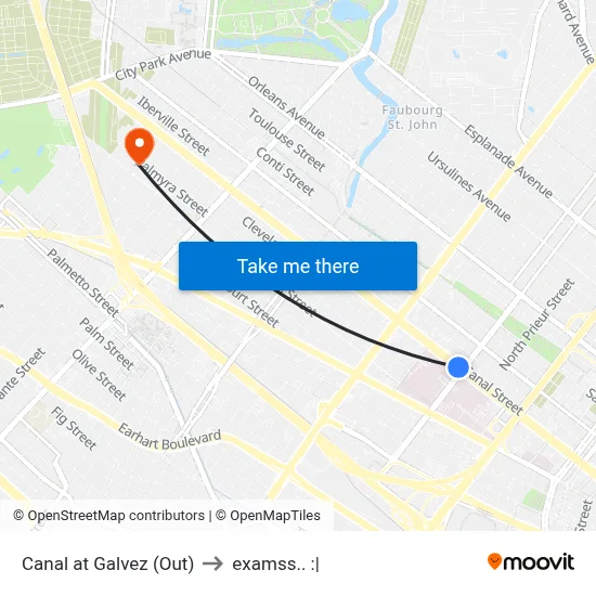 Canal at Galvez (Out) to examss.. :| map
