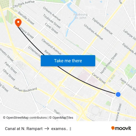 Canal at N. Rampart to examss.. :| map