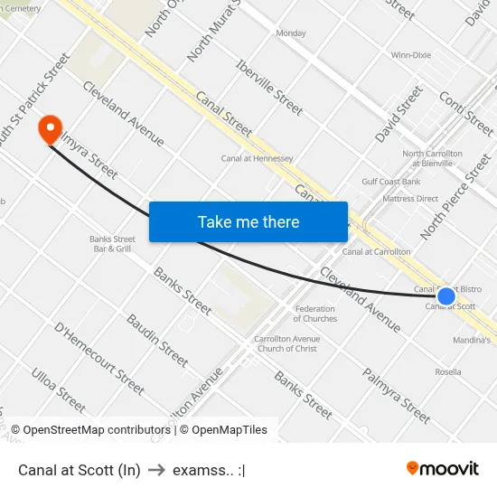 Canal at Scott (In) to examss.. :| map