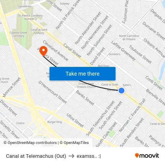 Canal at Telemachus (Out) to examss.. :| map