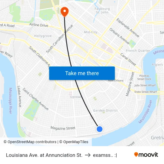 Louisiana Ave. at Annunciation St. to examss.. :| map