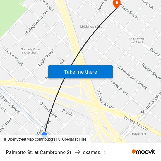 Palmetto St. at Cambronne St. to examss.. :| map