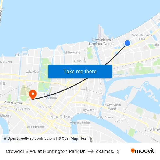 Crowder Blvd. at Huntington Park Dr. to examss.. :| map