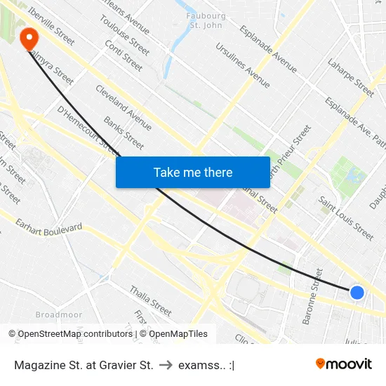 Magazine St. at Gravier St. to examss.. :| map