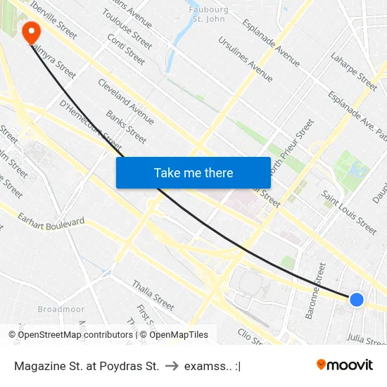 Magazine St. at Poydras St. to examss.. :| map