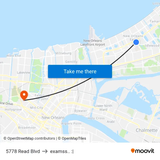 5778 Read Blvd to examss.. :| map