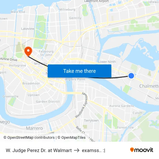 W. Judge Perez Dr. at Walmart to examss.. :| map