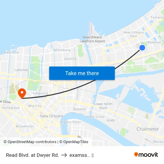 Read Blvd. at Dwyer Rd. to examss.. :| map