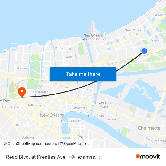 Read Blvd. at Prentiss Ave. to examss.. :| map