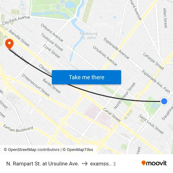 N. Rampart St. at Ursuline Ave. to examss.. :| map