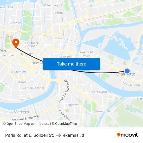 Paris Rd. at E. Solidell St. to examss.. :| map