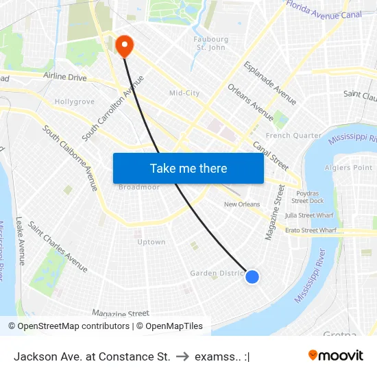 Jackson Ave. at Constance St. to examss.. :| map