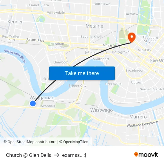 Church @ Glen Della to examss.. :| map